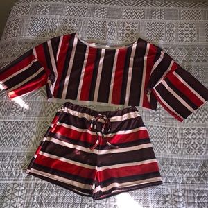 Lovely wholesale shorts two piece
